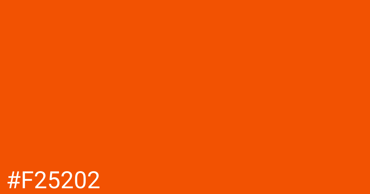 Hex color #f25202 graphic