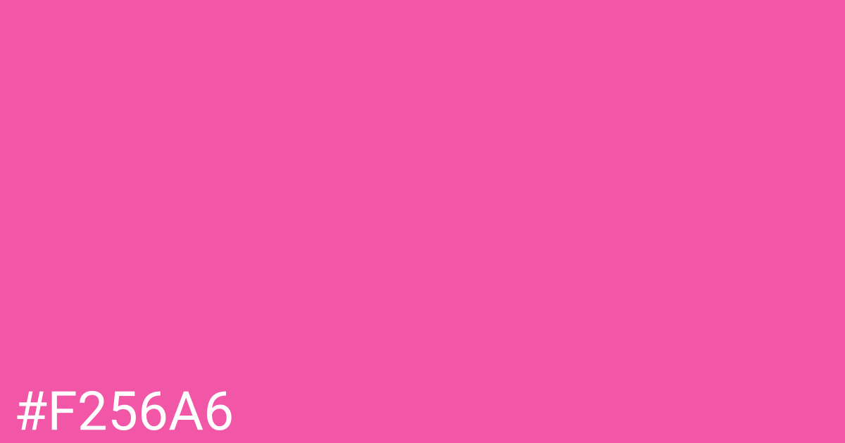 Hex color #f256a6 graphic