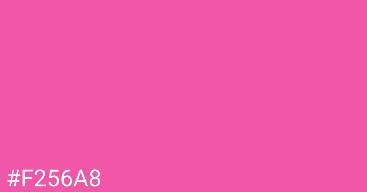 Hex color #f256a8 graphic