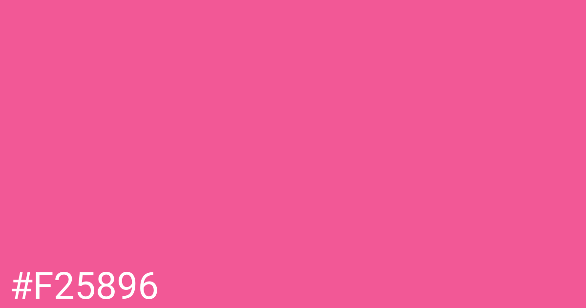Hex color #f25896 graphic