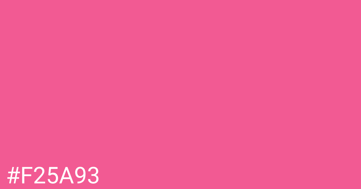 Hex color #f25a93 graphic