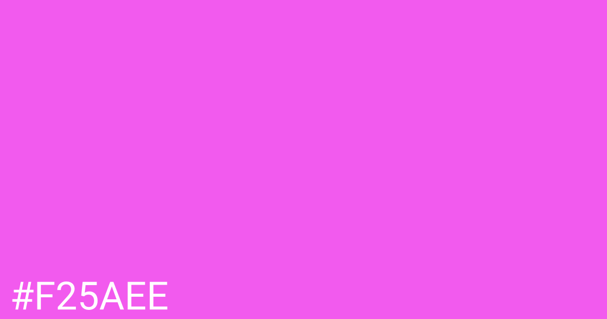 Hex color #f25aee graphic