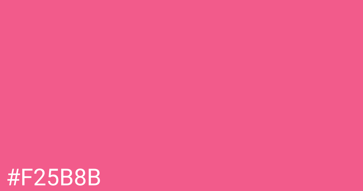 Hex color #f25b8b graphic