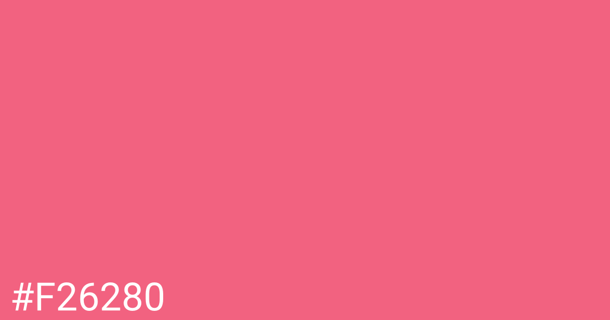 Hex color #f26280 graphic