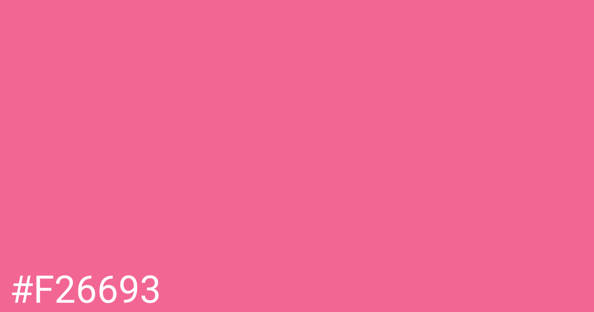 Hex color #f26693 graphic