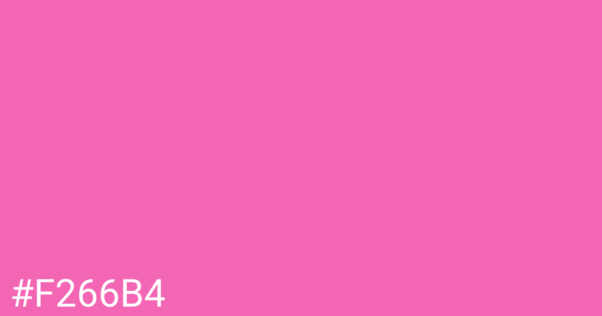 Hex color #f266b4 graphic