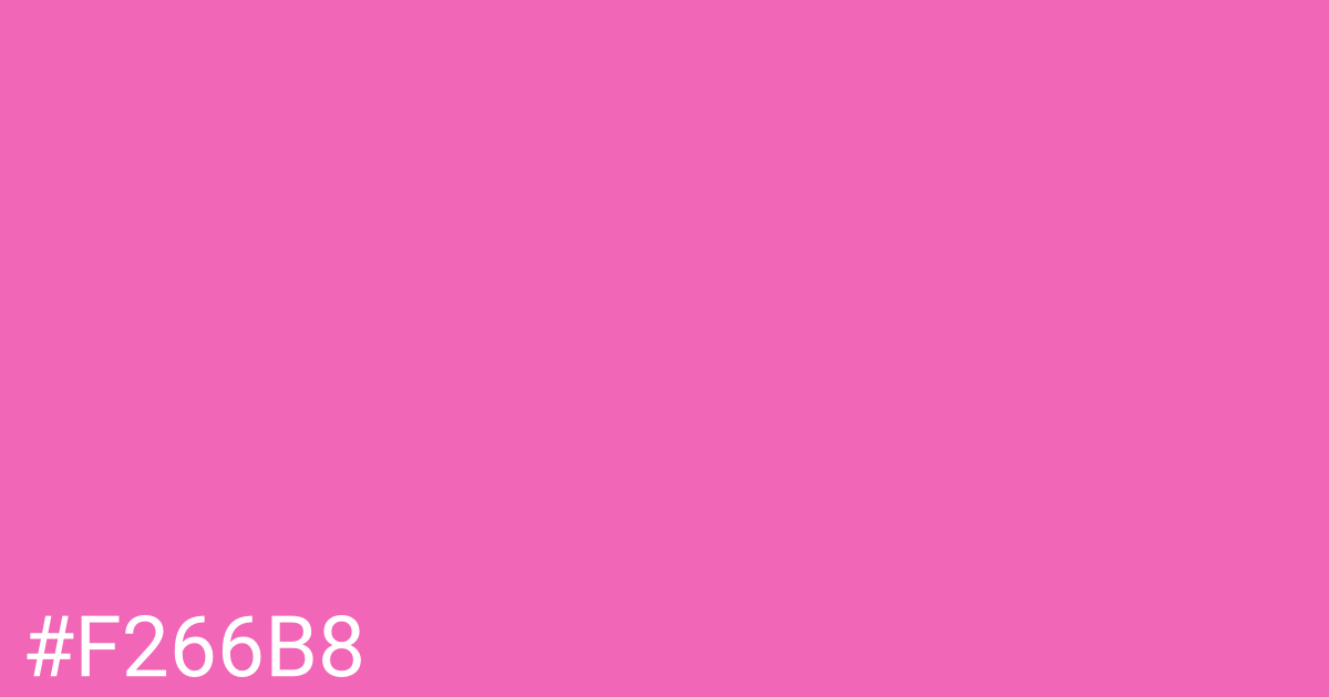 Hex color #f266b8 graphic