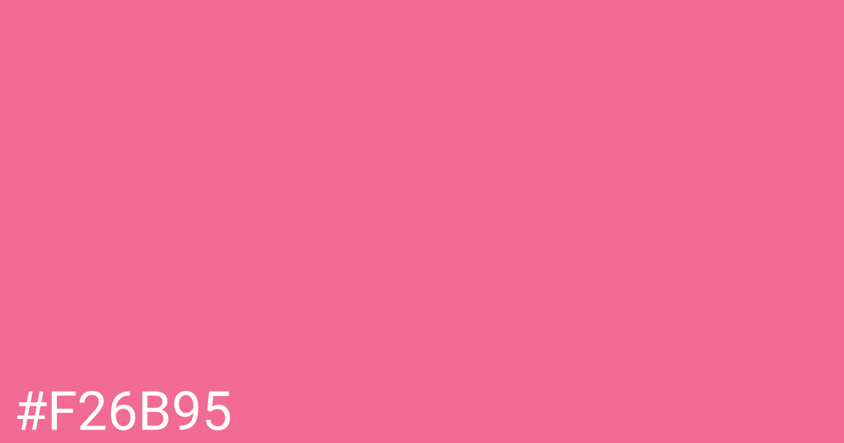 Hex color #f26b95 graphic