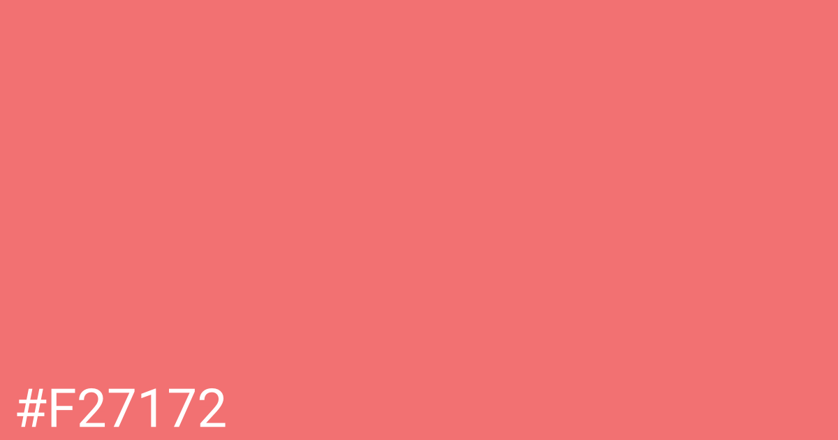 Hex color #f27172 graphic