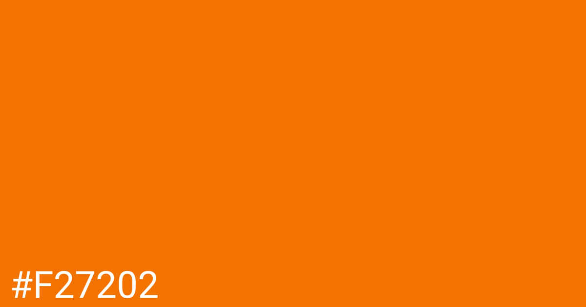 Hex color #f27202 graphic