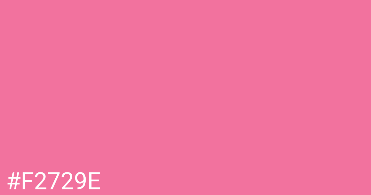 Hex color #f2729e graphic