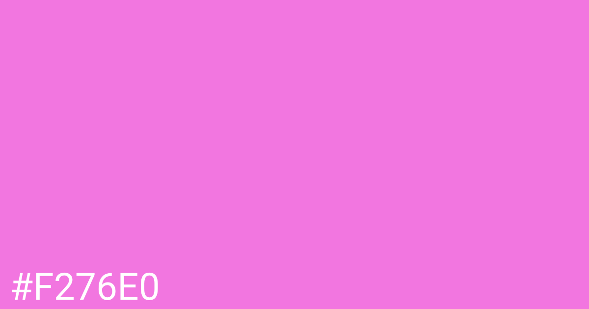 Hex color #f276e0 graphic