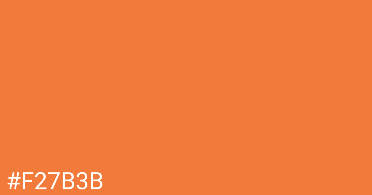 Hex color #f27b3b graphic