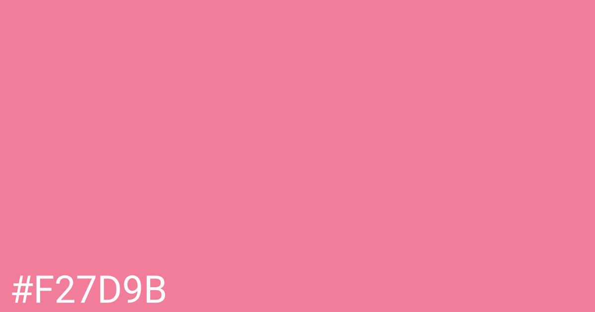 Hex color #f27d9b graphic