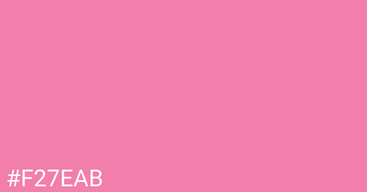 Hex color #f27eab graphic