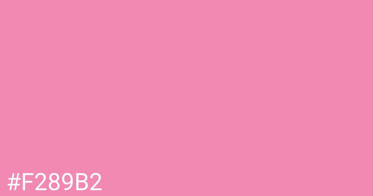 Hex color #f289b2 graphic