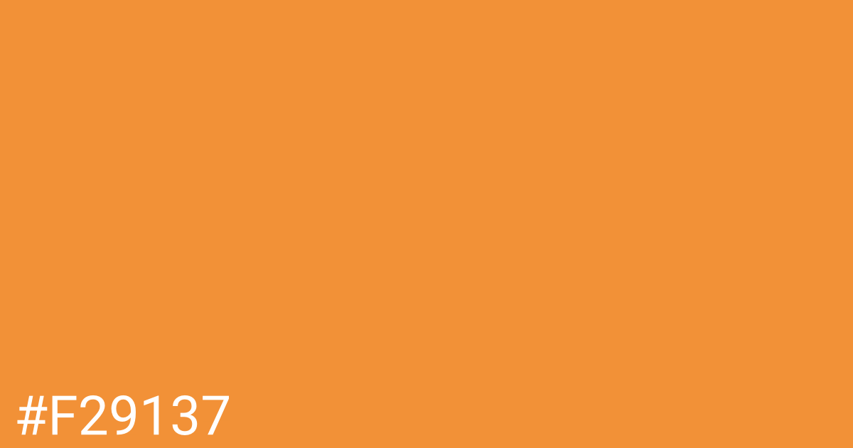 Hex color #f29137 graphic