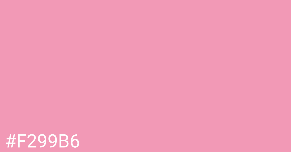 Hex color #f299b6 graphic