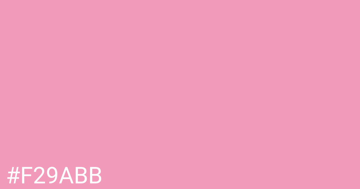 Hex color #f29abb graphic
