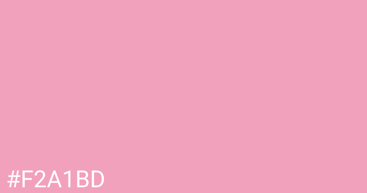 Hex color #f2a1bd graphic