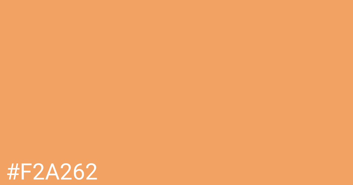 Hex color #f2a262 graphic