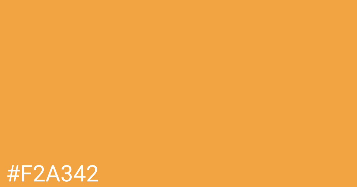 Hex color #f2a342 graphic