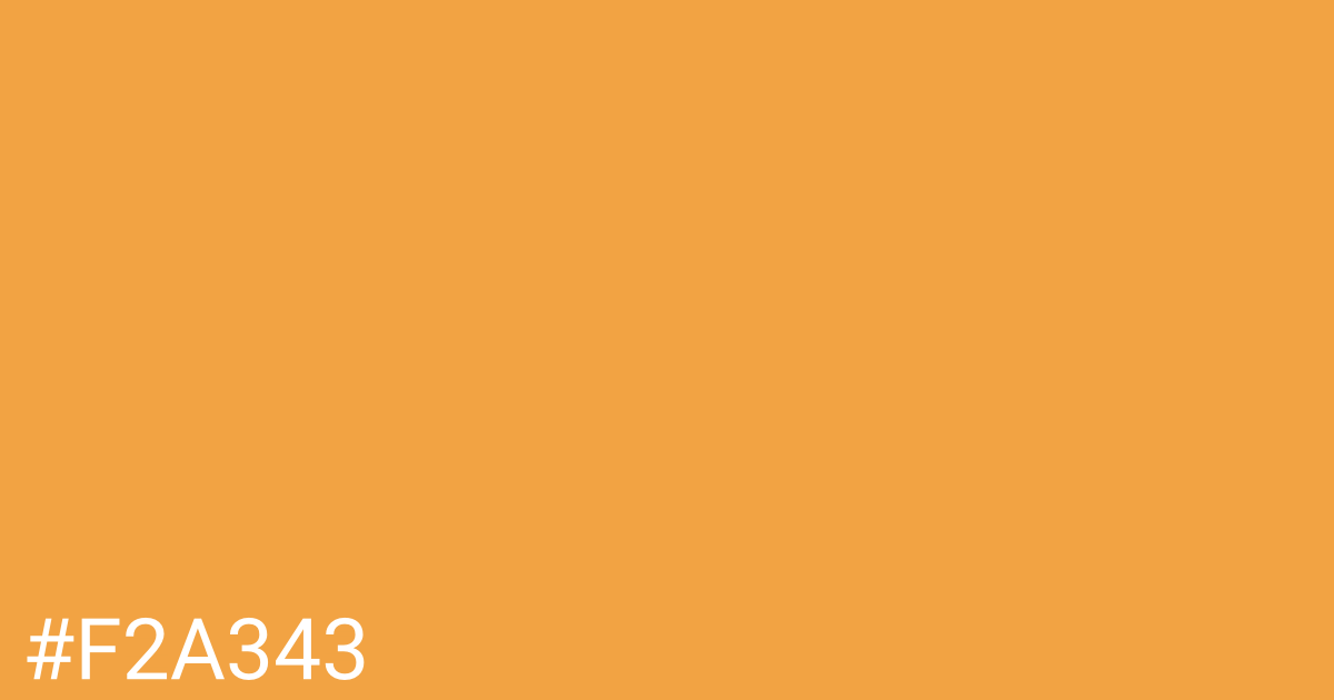 Hex color #f2a343 graphic