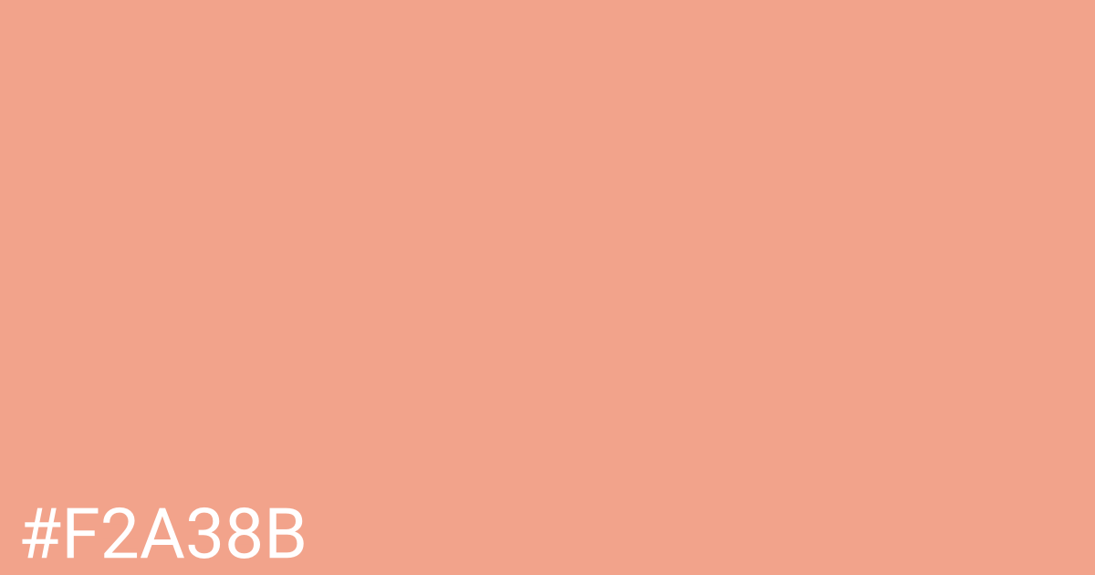 Hex color #f2a38b graphic