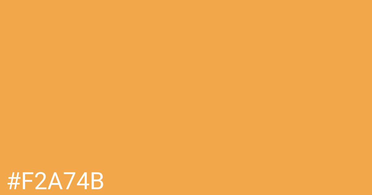 Hex color #f2a74b graphic