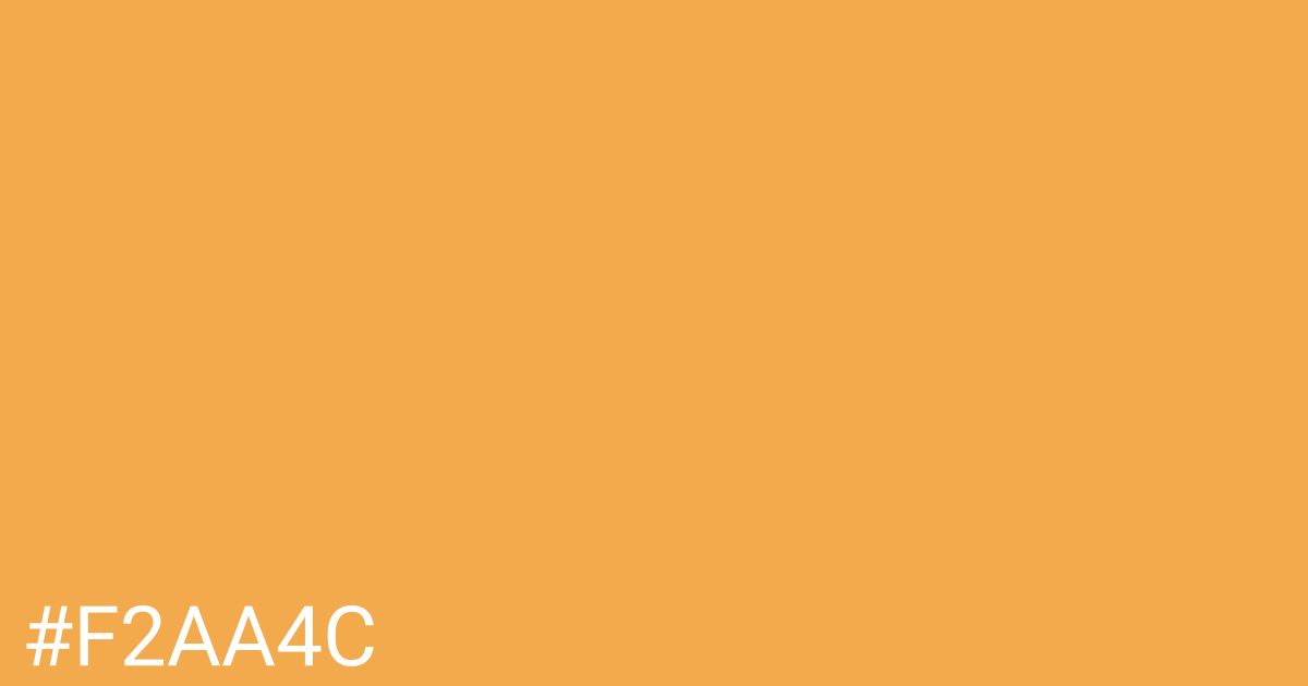 Hex color #f2aa4c graphic