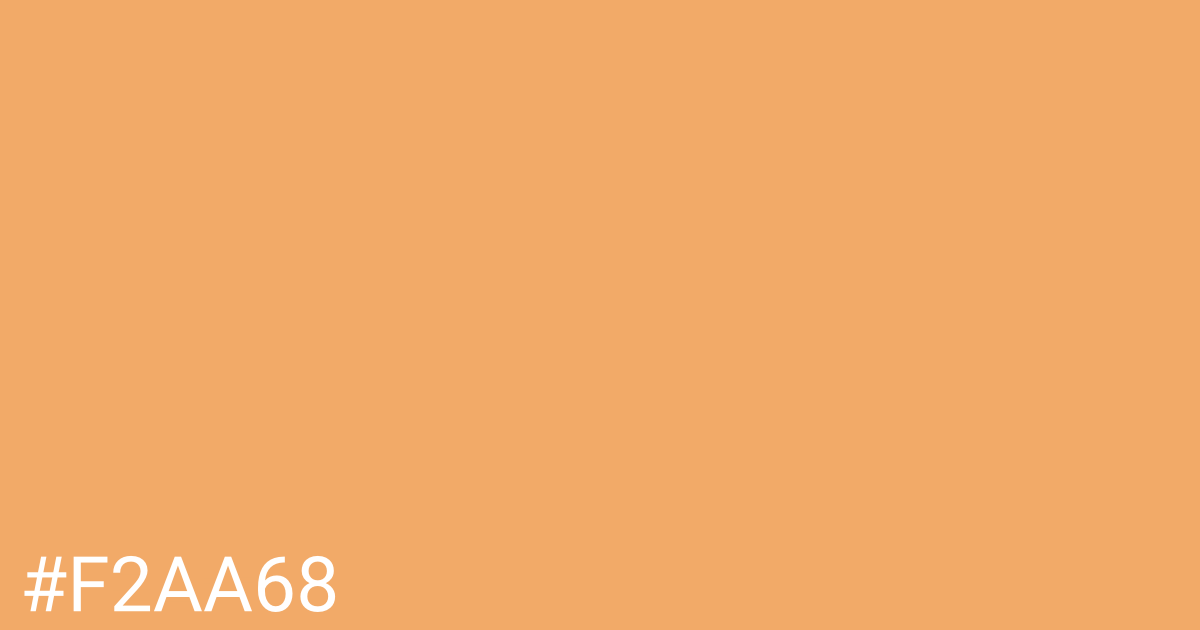 Hex color #f2aa68 graphic