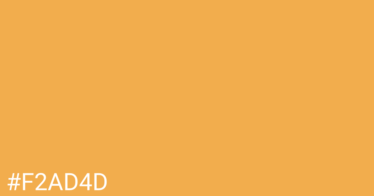 Hex color #f2ad4d graphic