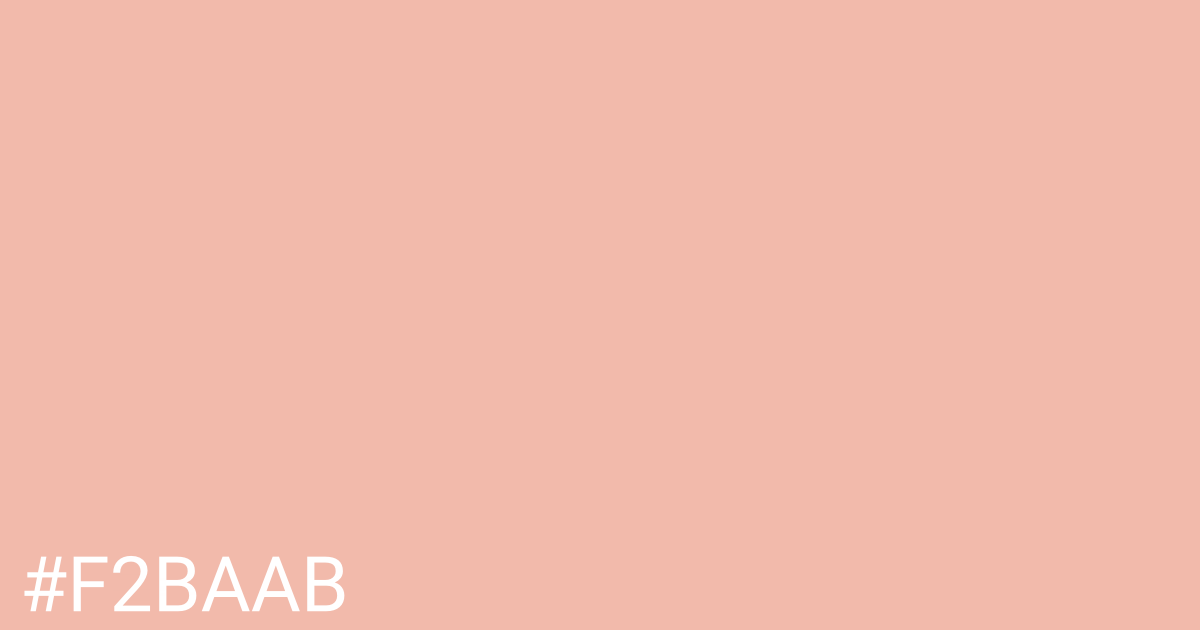 Hex color #f2baab graphic