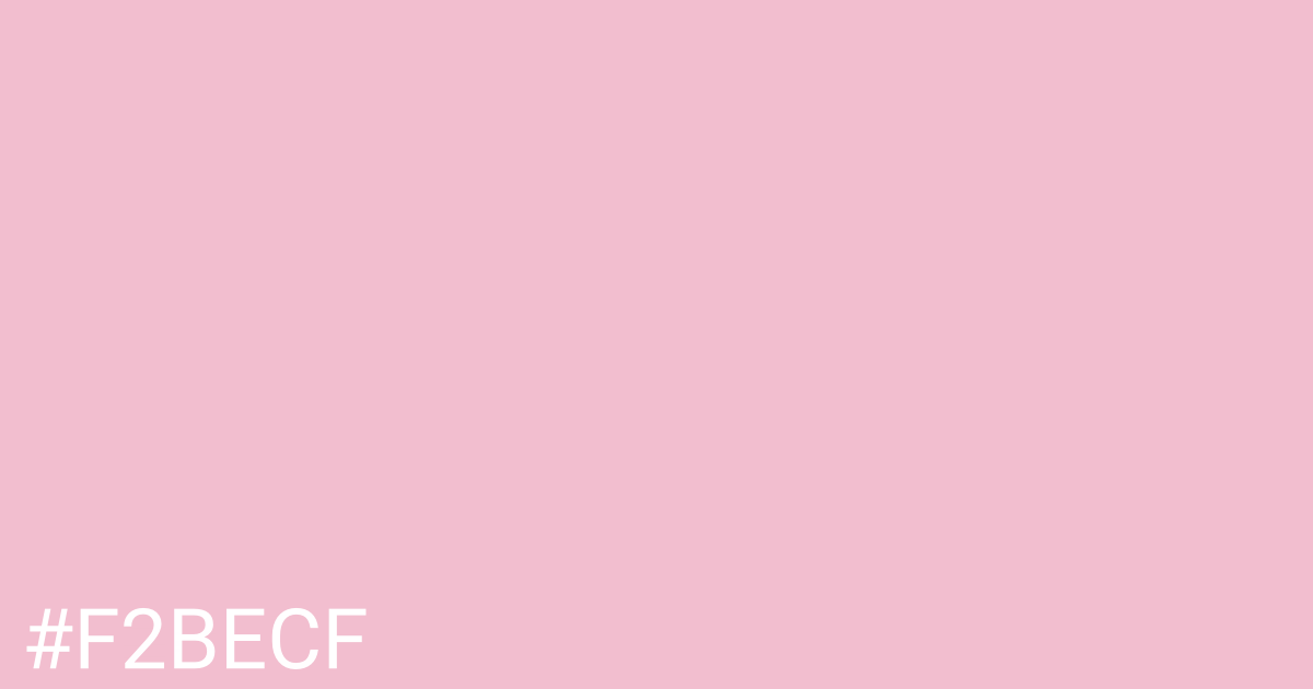 Hex color #f2becf graphic