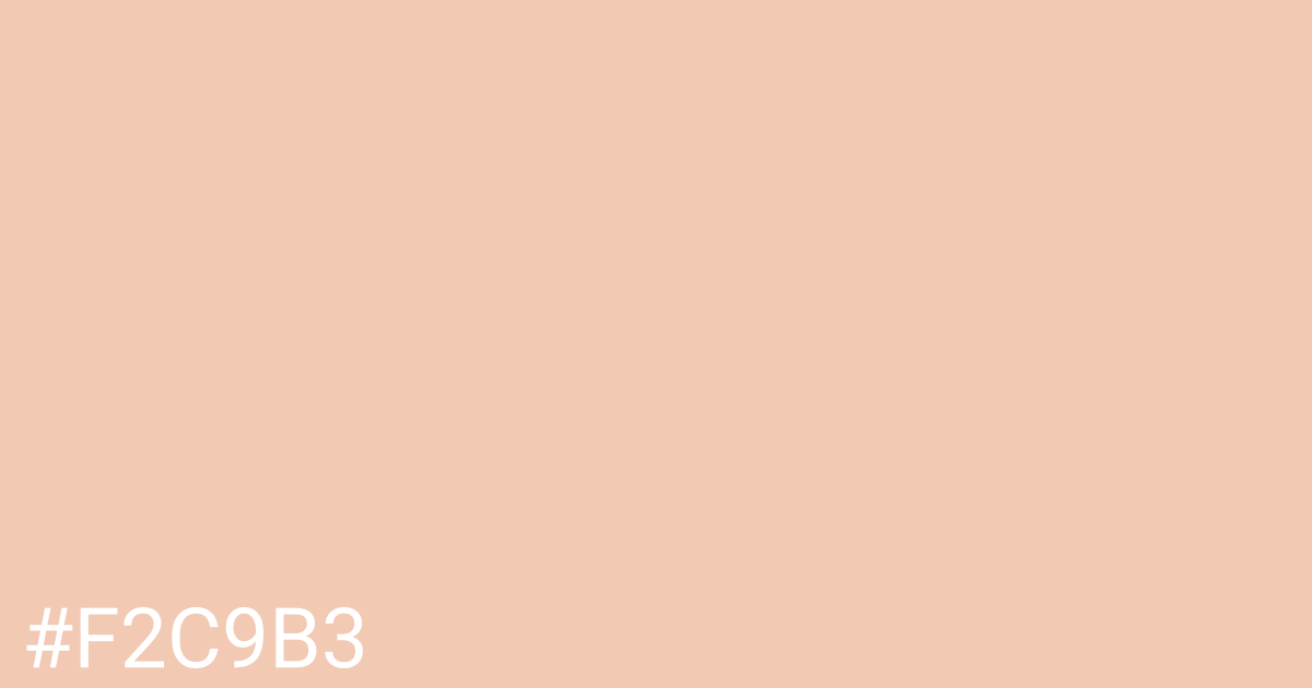 Hex color #f2c9b3 graphic