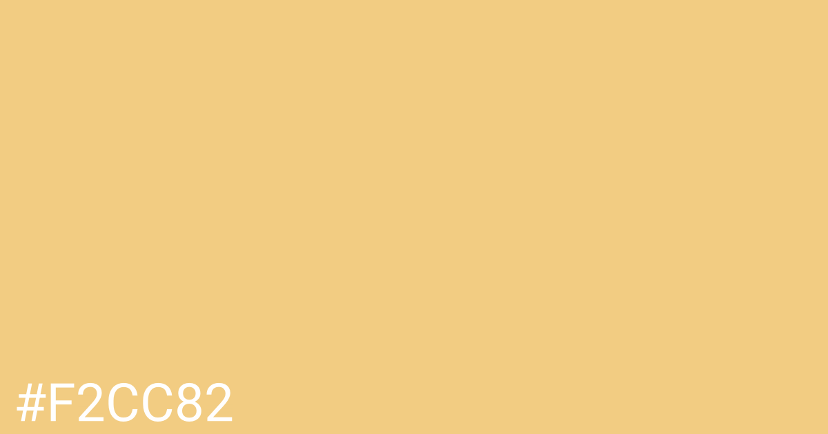 Hex color #f2cc82 graphic