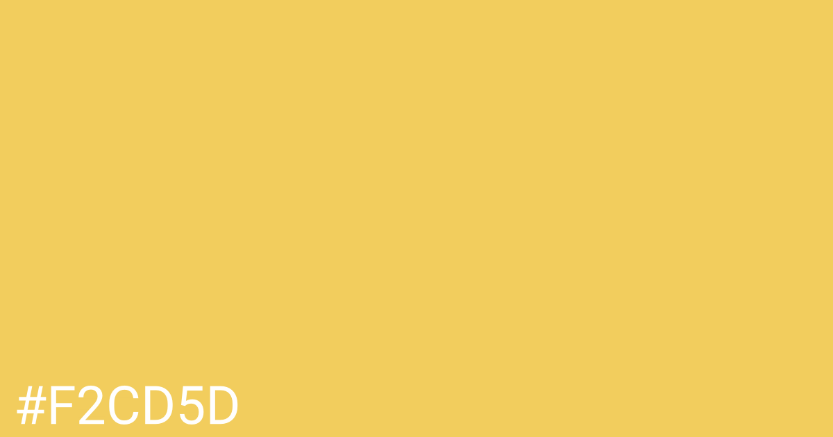 Hex color #f2cd5d graphic