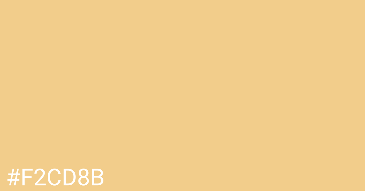 Hex color #f2cd8b graphic