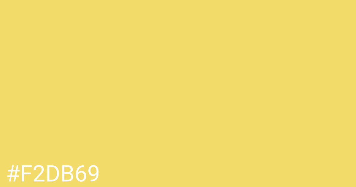 Hex color #f2db69 graphic