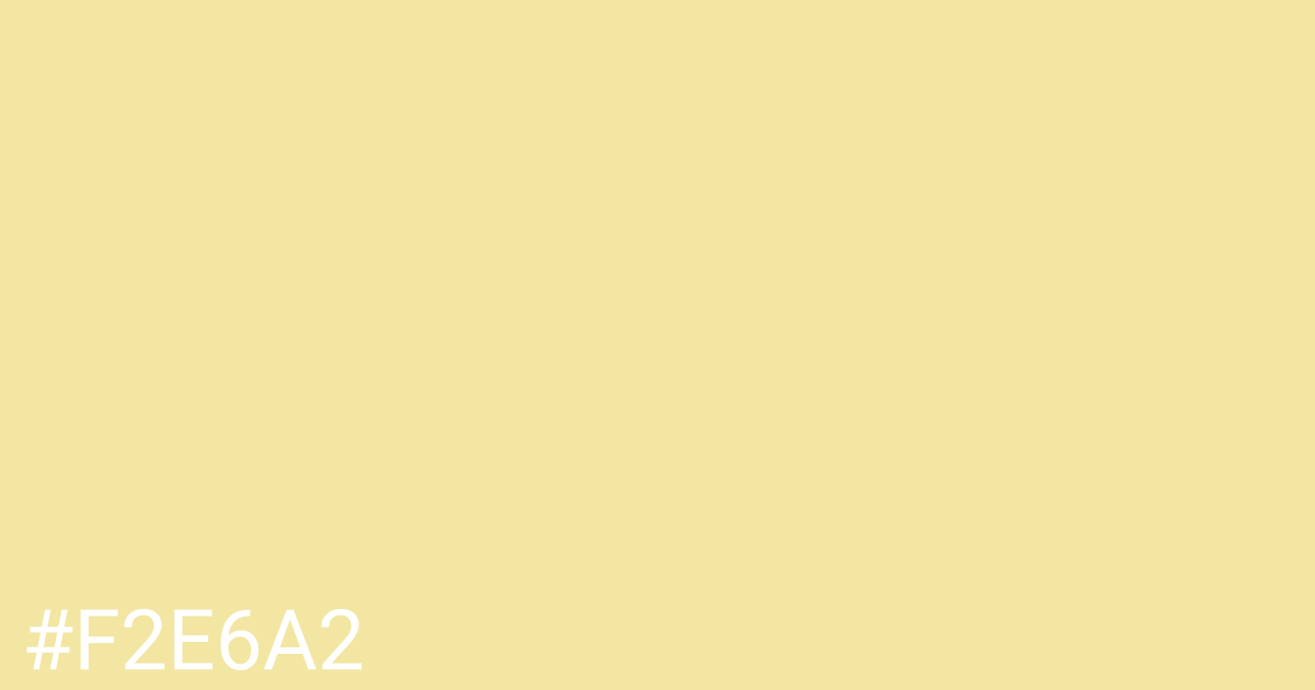 Hex color #f2e6a2 graphic