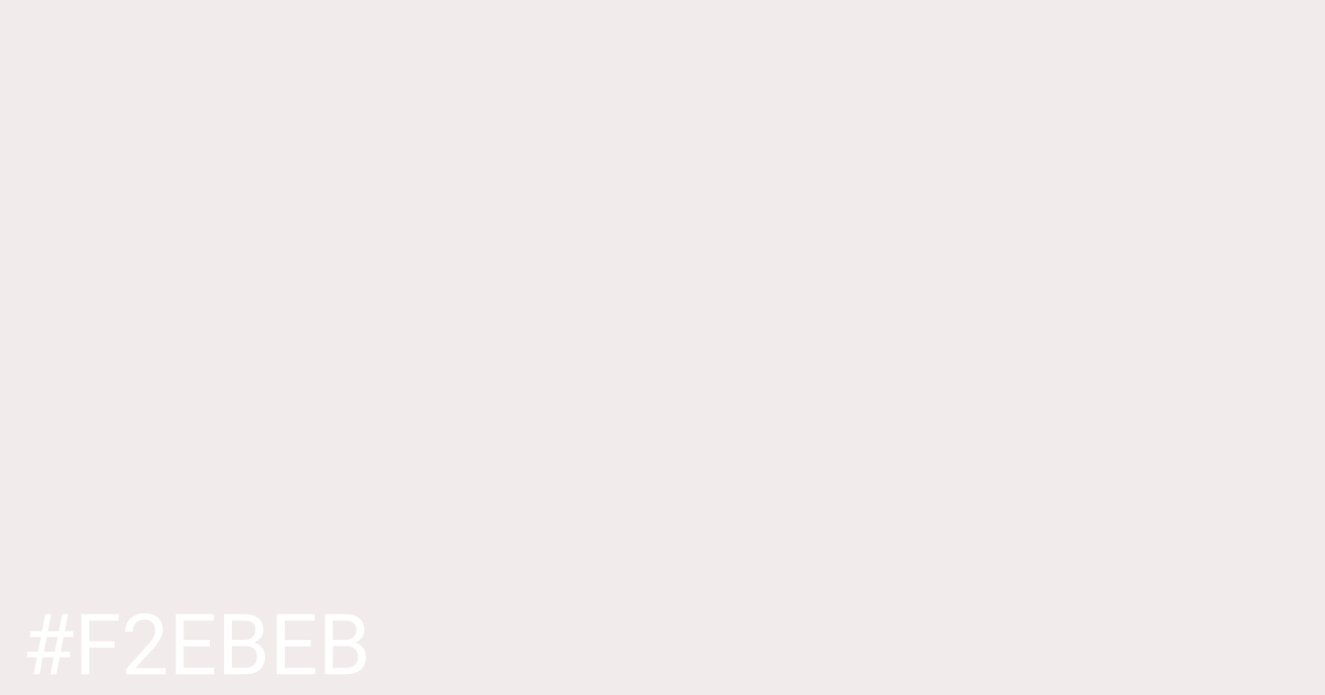 Hex color #f2ebeb graphic