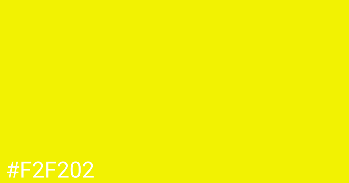 Hex color #f2f202 graphic