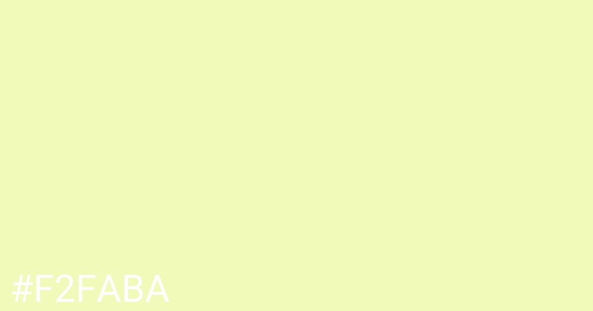 Hex color #f2faba graphic