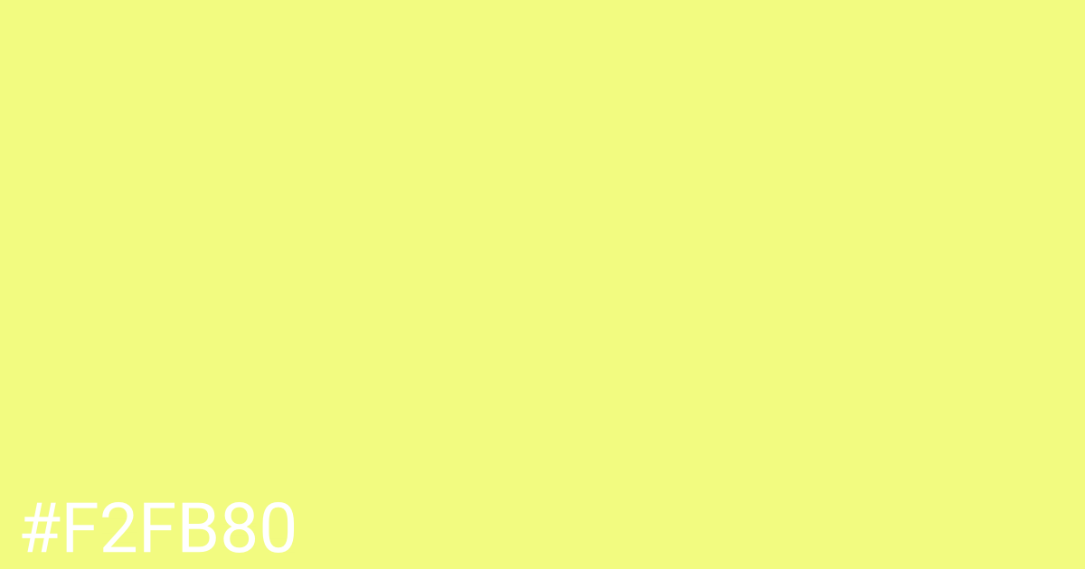 Hex color #f2fb80 graphic