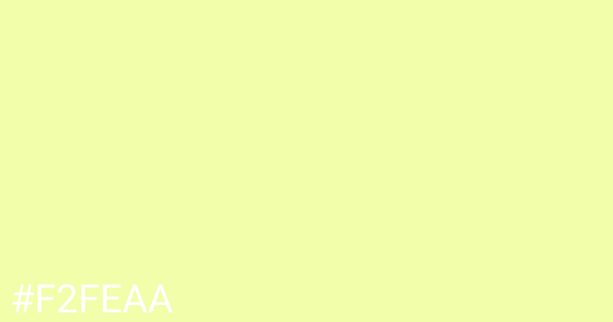 Hex color #f2feaa graphic