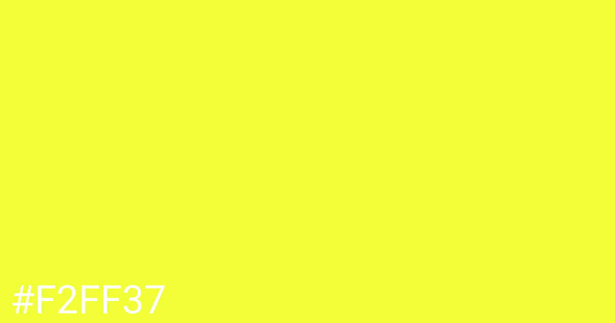 Hex color #f2ff37 graphic