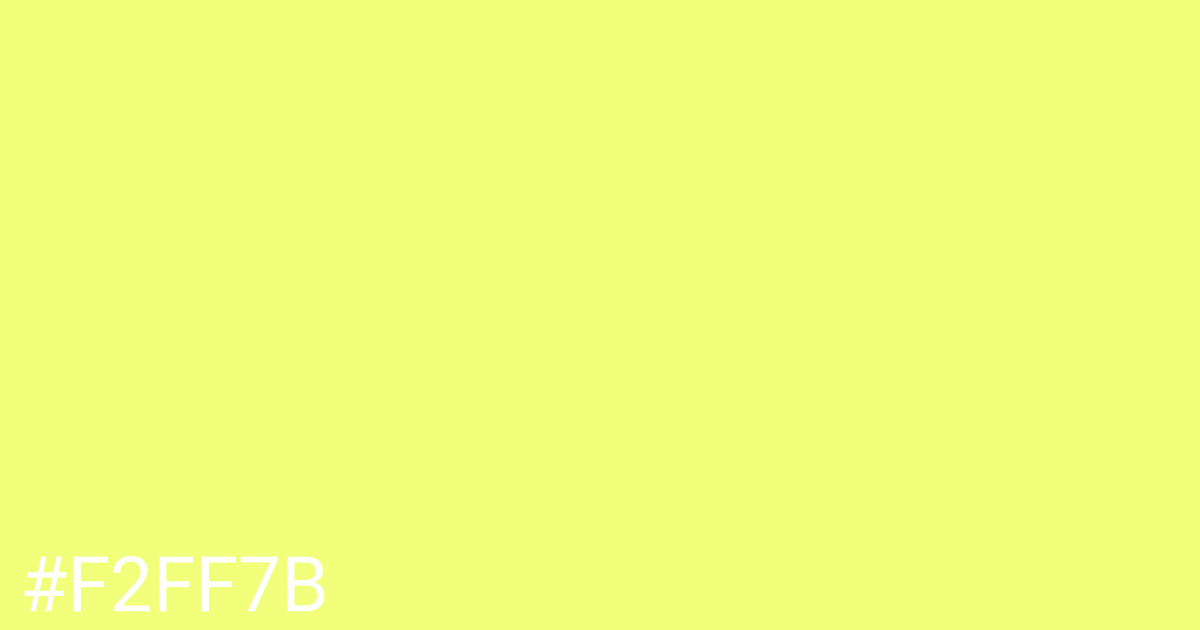 Hex color #f2ff7b graphic