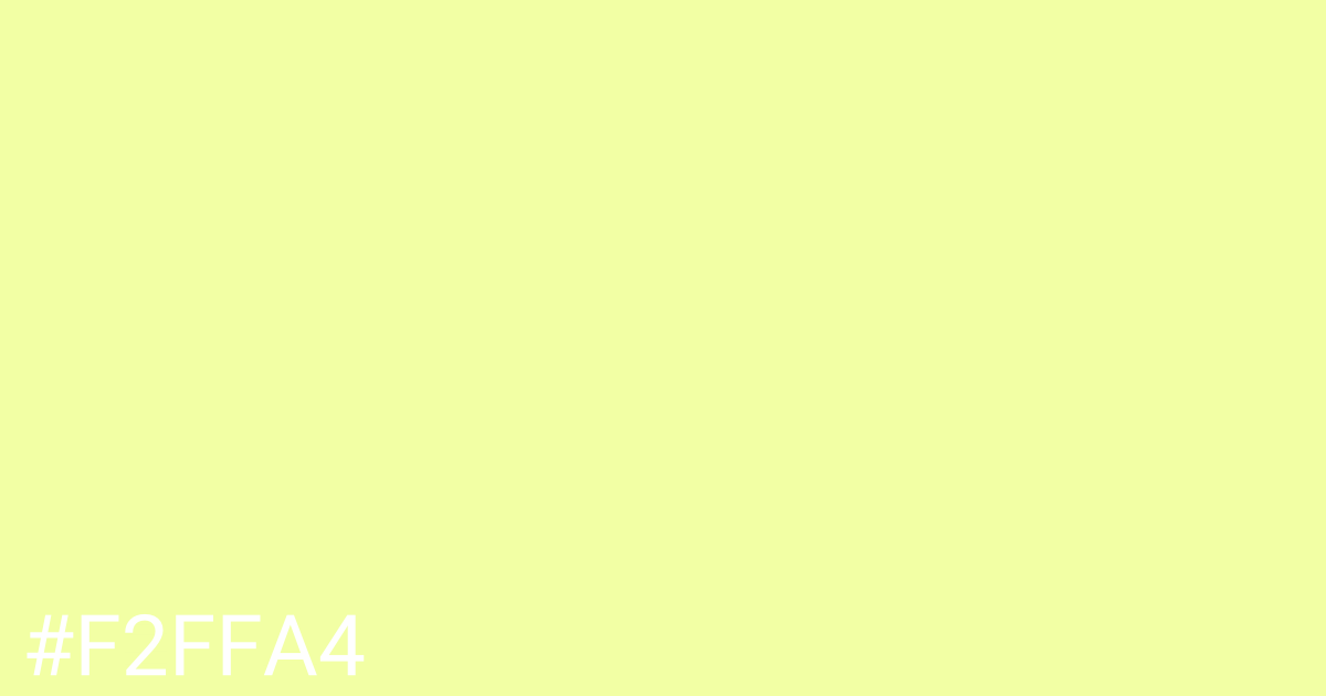 Hex color #f2ffa4 graphic