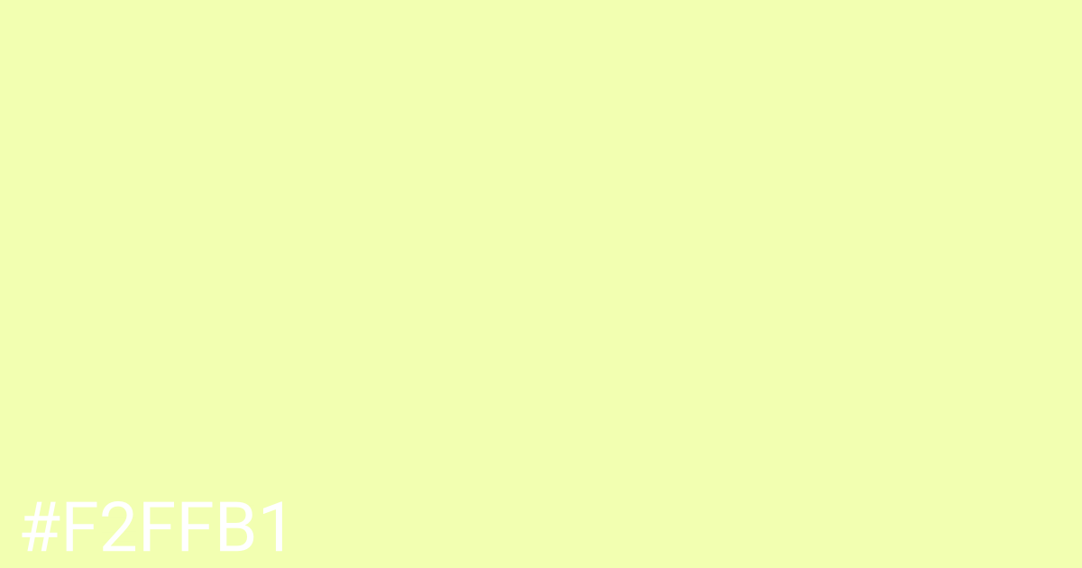 Hex color #f2ffb1 graphic