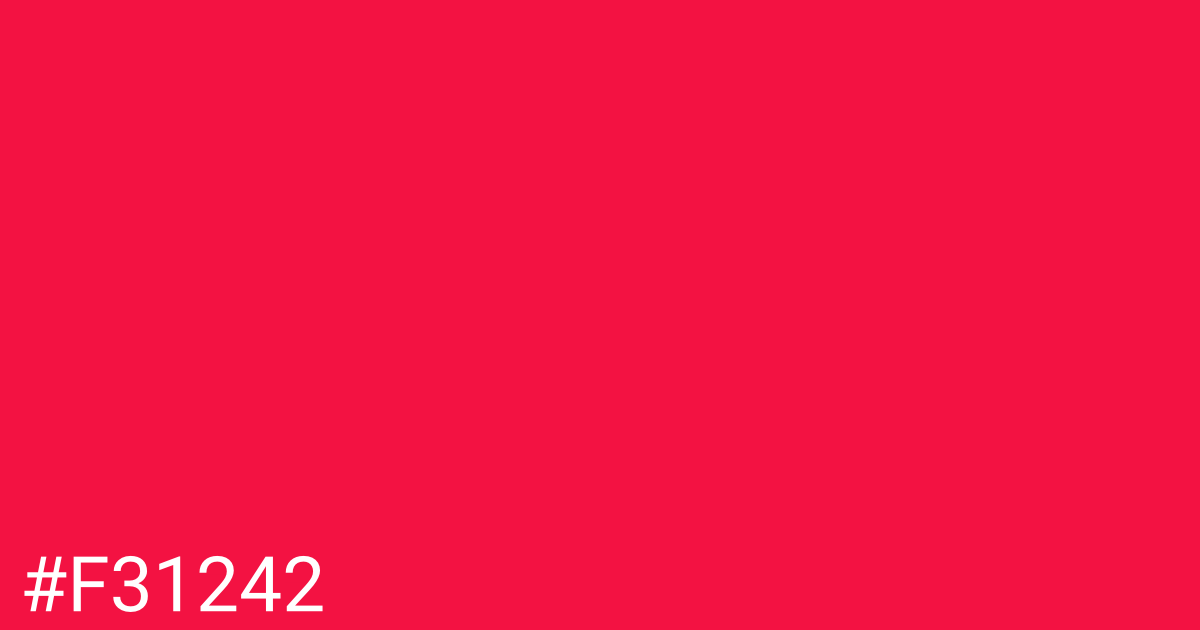 Hex color #f31242 graphic